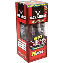 Jack Link’s Salt & Pepper Beef Meat Stick, .92 oz., 20/Pack (278-00001)