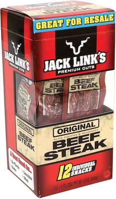 Jack Link’s Salt & Pepper Beef Jerky, 1 oz., 12/Pack (278-00002)