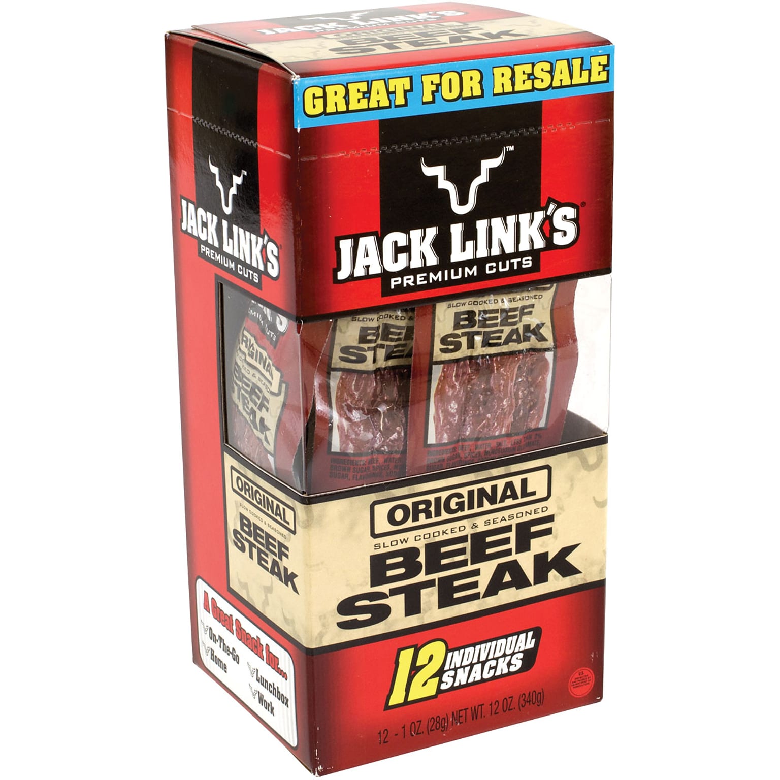 Jack Link’s Salt & Pepper Beef Jerky, 1 oz., 12/Pack (278-00002)