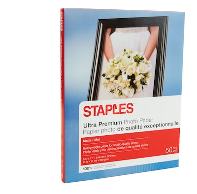 Kodak Matte Photo Paper, 8.5 x 11, 100 Sheets/Pack (41184)