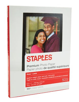 Premium Photo Paper, 8.5 x 11, Gloss, 50/Pack (19899-CC)
