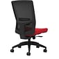 Union & Scale Workplace2.0™ Fabric Task Chair, Ruby Red, Adjustable Lumbar, Synchro Seat Slide, Armless