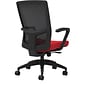 Union & Scale Workplace2.0™ Fabric Task Chair, Ruby Red, Integrated Lumbar, Fixed Arms, Synchro Seat Slide