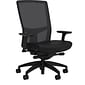 Union & Scale Workplace2.0™ Fabric Task Chair, Black, Integrated Lumbar, 2D Arms, Advanced Synchro Tilt