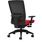 Union & Scale Workplace2.0™ Fabric Task Chair, Ruby Red, Adjustable Lumbar, 2D Arms, Advanced Synchro Tilt