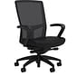Union & Scale Workplace2.0™ Fabric Task Chair, Black, Integrated Lumbar, Fixed Arms, Advanced Synchro Tilt