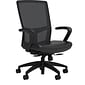 Union & Scale Workplace2.0™ Vinyl Task Chair, Black, Integrated Lumbar, Fixed Arms, Synchro Seat Slide