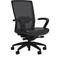 Union & Scale Workplace2.0™ Vinyl Task Chair, Black, Adjustable Lumbar, Fixed Arms, Advanced Synchro Tilt