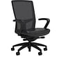 Union & Scale Workplace2.0™ Vinyl Task Chair, Black, Integrated Lumbar, Fixed Arms, Advanced Synchro Tilt
