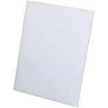 Ampad® Graph Writing Pad 8-1/2 x 11, Quad Ruling Graph Paper, 5 Squares/Inch, White, 50 Sheets/Pad