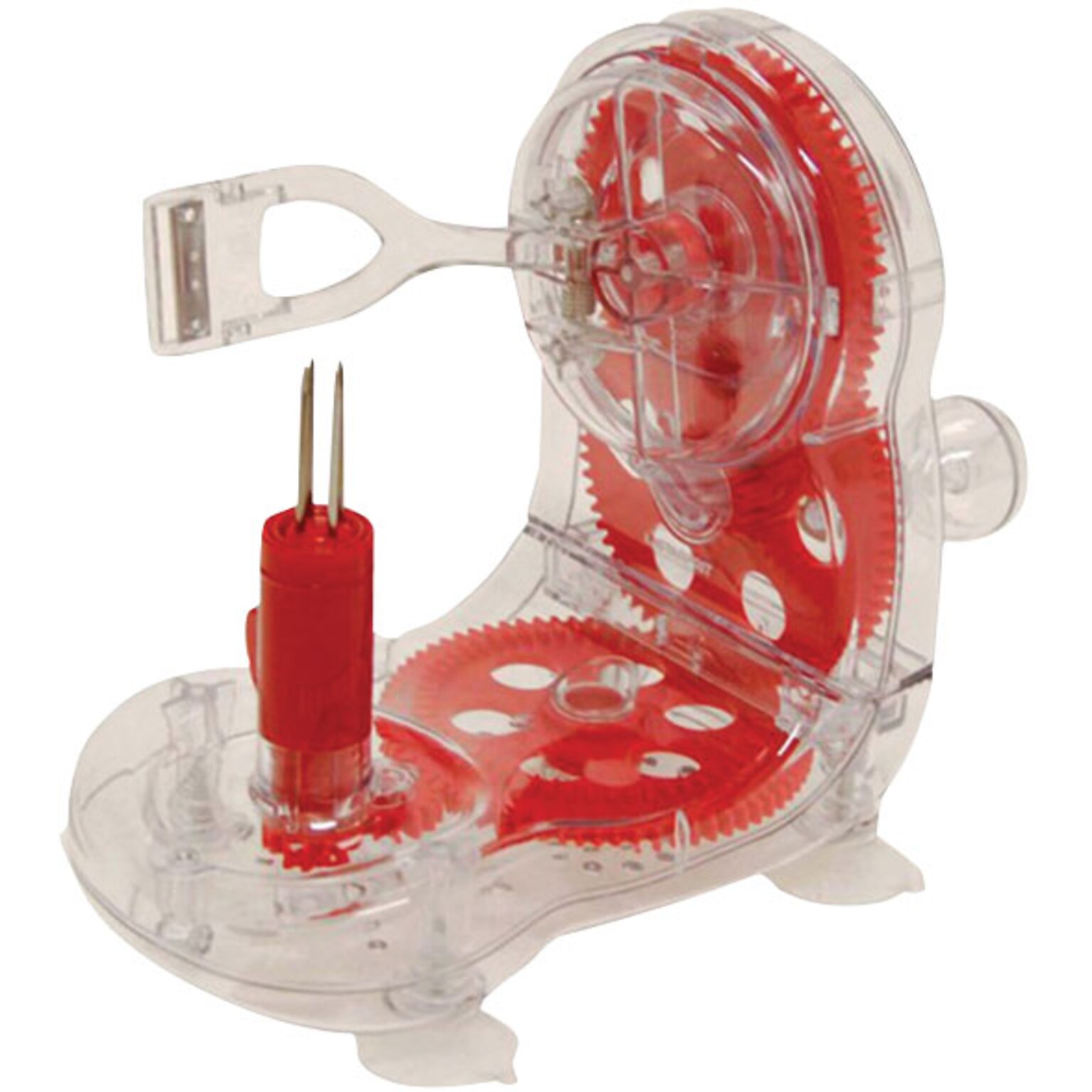 Starfrit® Plastic Apple Peeler; Red