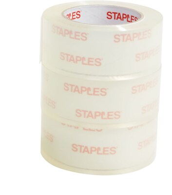 Staples Ultra Heavy Duty Shipping Tape with Hot Melt Adhesive, 1.88" x 110 Yds, Clear, 6/Rolls (10871)