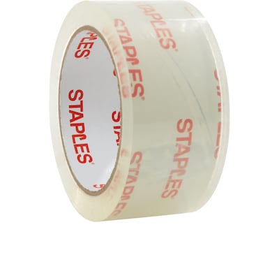 Staples® Moving and Storage Packing Tape, 1.88" x 54.6 yds, Clear, 12/Pack (ST-A26-12)