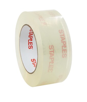 Staples® Heavy Duty Shipping Packing Tape, 1.88" x 54.6 Yds, Clear, 18/Rolls