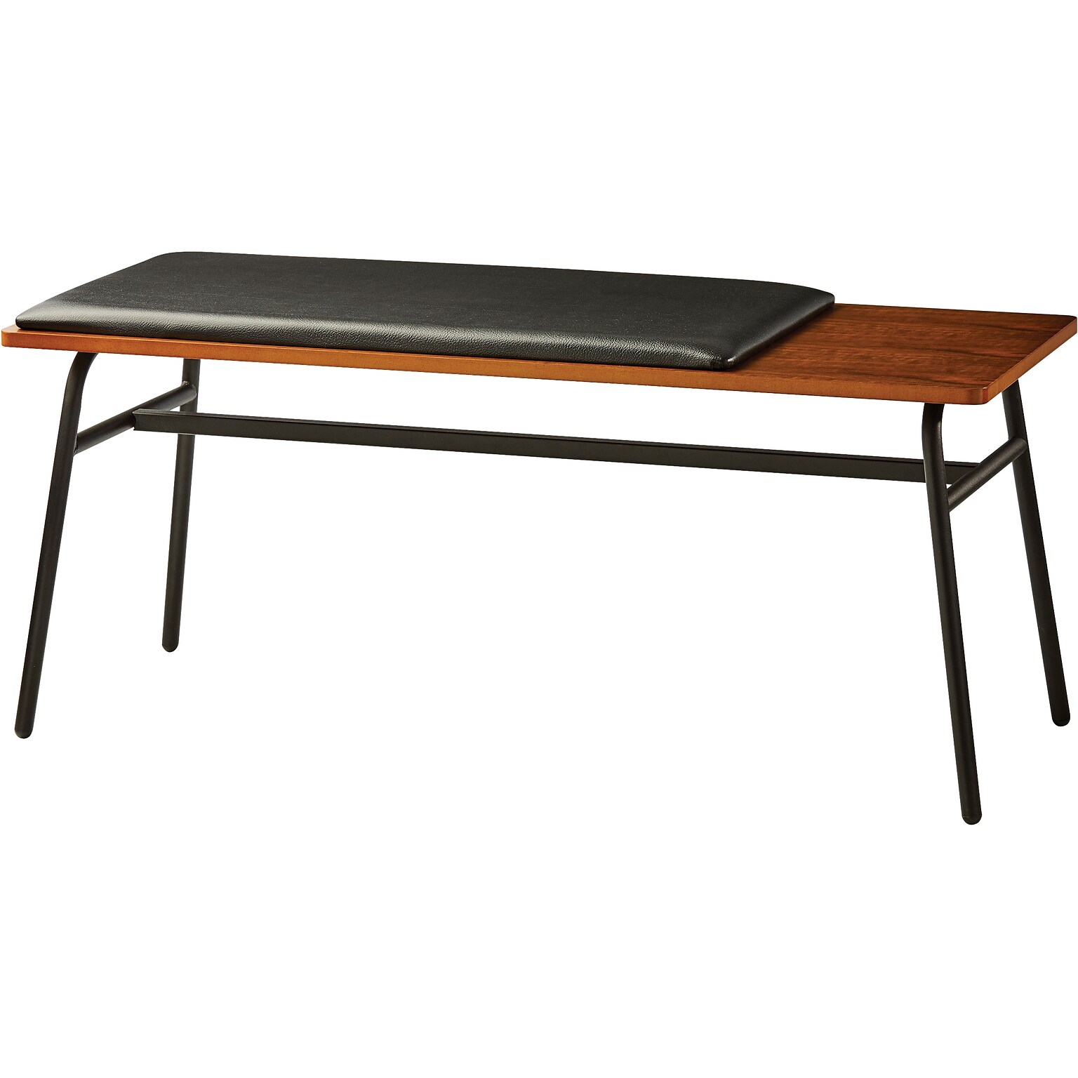 Adesso® Carter Fabric Bench, Walnut (WK2079-15)