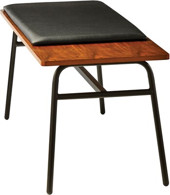 Adesso Carter Fabric Bench, Walnut (WK2079-15)