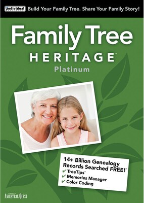 Individual Software Family Tree Heritage Platinum 15 for Mac (1 User) [Download]