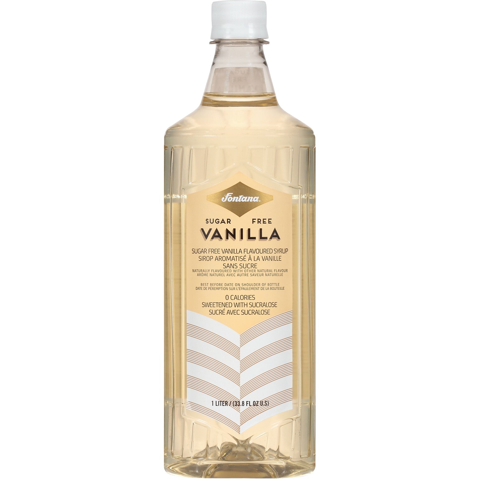 Fontana Sugar-Free Vanilla Flavored Coffee Syrup, 1 Liter (NES41282)