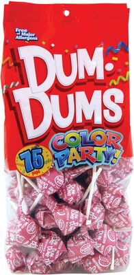 Dum Dums Color Party Watermelon Lollipops, 12.8 oz., (211-00066)