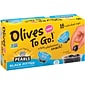 Pearl's Large Black Pitted Olives To-Go Cup, 16 Count (40223)