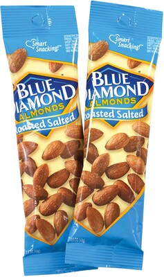 Blue Diamond Roasted Salted Almonds, 1.5 oz., 12 Bags/Pack (220-00735)