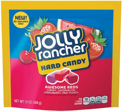 Jolly Rancher Awesome Reds Hard Candy, Assorted Flavors, 13 oz., (246-00306)