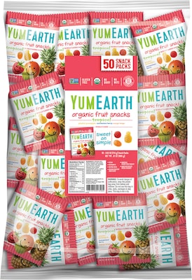 YumEarth Organic Tropical Fruit Snacks, 50 Count (1636)