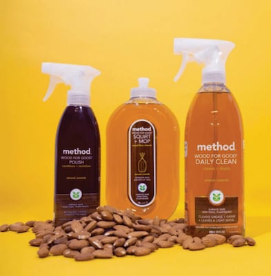 Method Daily Plant-Based Wood Cleaner, Almond Scent, 28 oz. (01182)