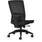 Union & Scale Workplace2.0™ Fabric Task Chair, Black, Adjustable Lumbar, Armless, Synchro Seat Slide