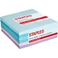 Staples® Notes, 3" x 3", Assorted Collection, 100 Sheet/Pad, 24 Pads/Pack (S-33WC24)