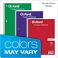 Oxford 1-Subject Notebooks, 8" x 10.5", Wide Ruled, 70 Sheets, Each (65000)