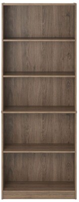 Ameriwood Hayden 5 Shelf Bookcase, Grey Sonoma Oak, 72H (9615333ST)