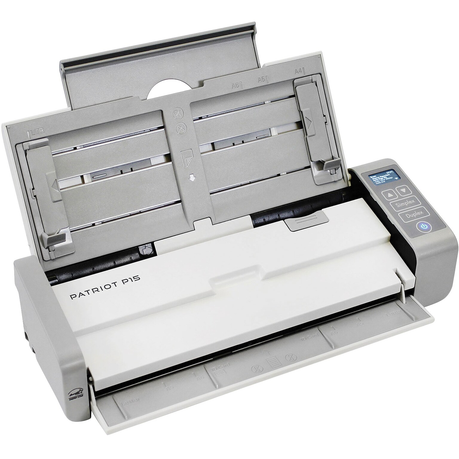 Visioneer Patriot PP15-U Desktop Scanner, White/Black/Gray