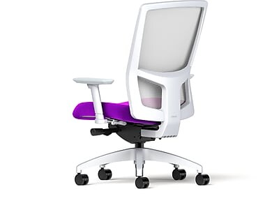 Union & Scale Workplace2.0™ Fabric Task Chair, Amethyst, Integrated Lumbar, 2D Arms, Synchro