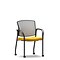 Union & Scale Workplace2.0™ Fabric and Mesh Guest Chair, Goldenrod, Integrated Lumbar, Fixed Arms (5