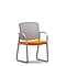Union & Scale Workplace2.0™ Fabric and Mesh Guest Chair, Apricot, Integrated Lumbar, Fixed Arms