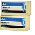 Quill Brand® Self-Stick Sticky Flat Notes; 3 x 3, Yellow,  100 Sheets/Pad, 24 Pads Bulk Pack