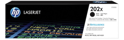 HP 202X Black High Yield Toner Cartridge (CF500X)