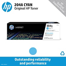 HP 204A Cyan Standard Yield Toner Cartridge (CF511A)