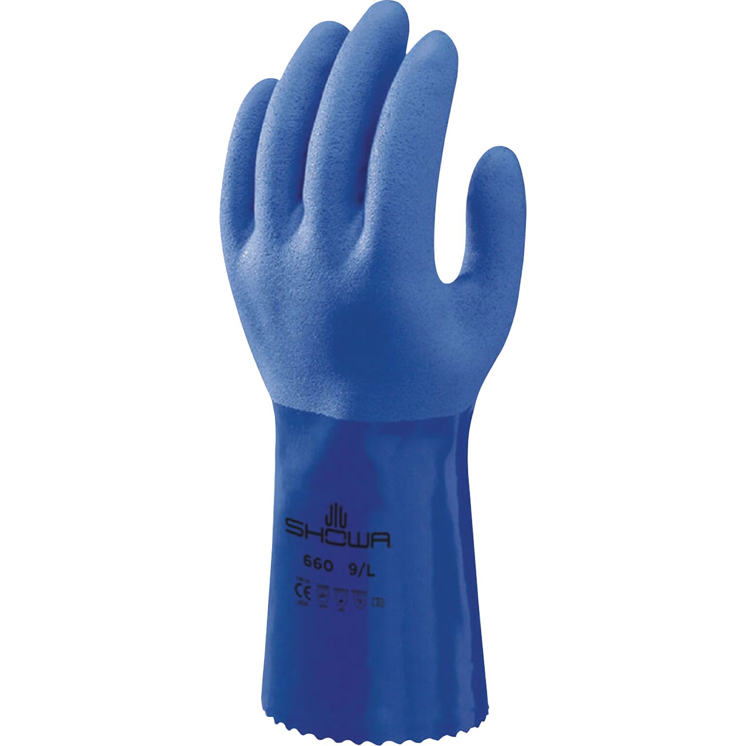 SHOWA® Atlas Fully Coated Triple-Dipped PVC Glove, Chemical Resistant, 12 Length, 2XL