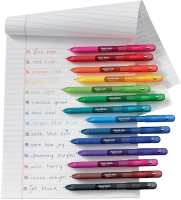 Pentel Sparkle Pop Gel Pens Medium Point 1.0 mm Assorted Colors