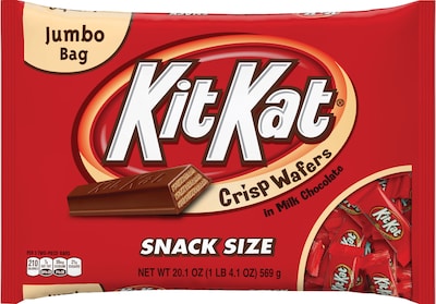 Kit Kat Snack Size Crisp wWafers  Milk Chocolate Candy Bar, 20.1 oz. (HEC07668)