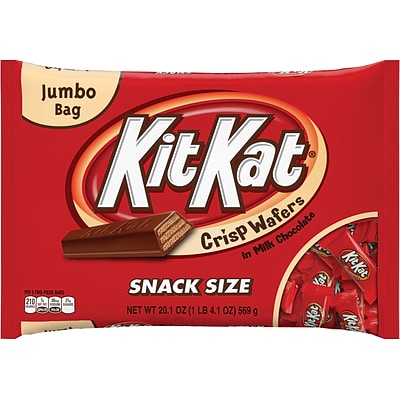 Kit Kat Snack Size Chocolate, Crisp Wafers in Milk Chocolate, 20.1 Oz. (HEC07668)