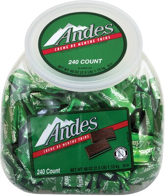 Dark Chocolate Mint M&M's Tub, American Chocolate