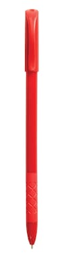 TRU RED™ Ballpoint Gripped Pen, Medium Point, 1.0mm, Red, Dozen (52866)