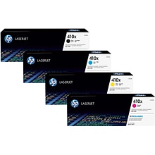 HP 410X High Yield Black/Cyan/Yellow/Magenta Original LaserJet Toner, Multi-pack (4 pack)