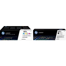 HP 201X Black/Cyan/Yellow/Magenta Original LaserJet Toner, Multi-pack (4 pack)