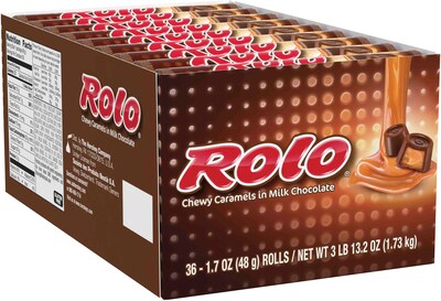 Rolo Caramel Milk Chocolate Pieces, 1.7 oz., 36/Box (HEC24400)