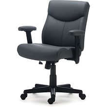 Quill Brand® Traymore Luxura Managers Chair, Gray (53246)