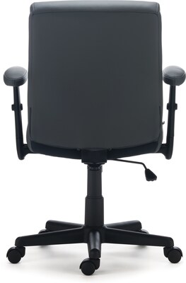 Quill Brand® Traymore Luxura Managers Chair, Gray (53246)